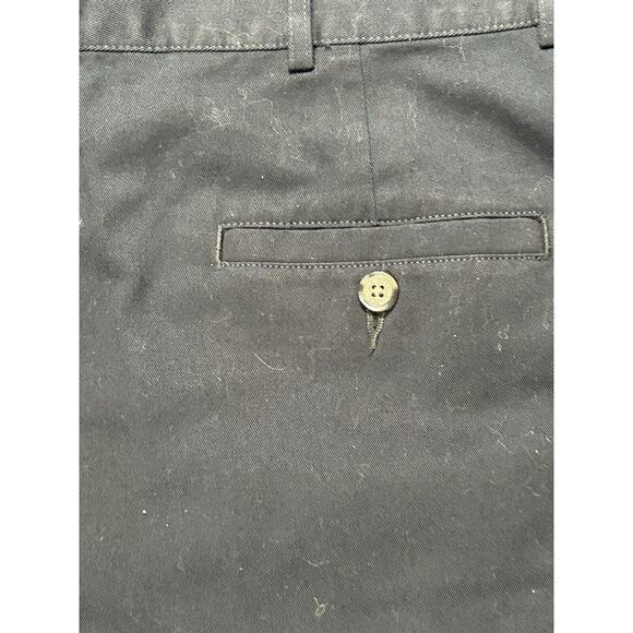 LL Bean Chino Shorts Womens Size 16 W34 Wrinkle Resistant Navy Blue Golf - Picture 8 of 8